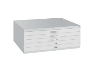 Tekeningenkast Hxbxd 420x1100x765mm 5 Laden Din A1 Ral7035 - 1