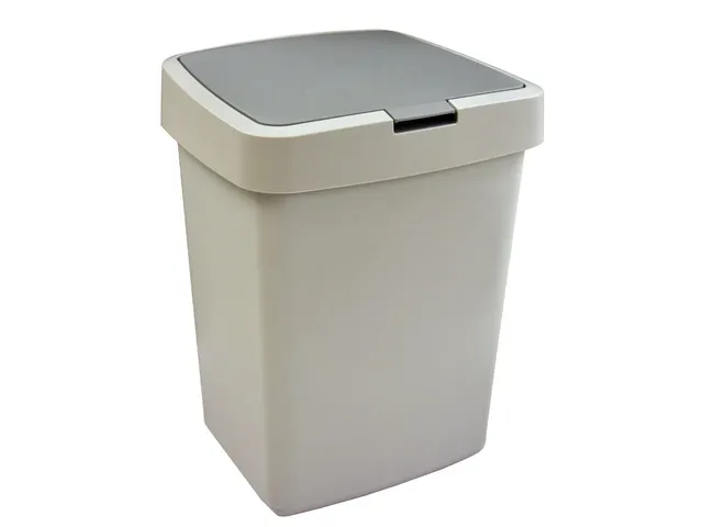 Afvalbak Delta Grijs Klepdeksel 10 Liter