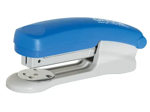 Nietmachine kunststof voor nietjes nr. 24/6, 26/6 25 vel 55mm blauw