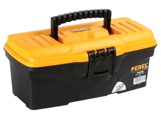 Gereedschapskoffer PP 320x165x136mm met inlegbak Zwart/Geel - 1