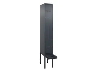 Z-garderobekast,HxBxD 2120x300x815mm,2vak,vak B 300mm,cil.-slot - 1