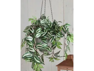 Kunstplant Mica Tradescantia hangend groen 45x25cm - 10