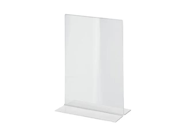 Tafelstandaard Sigel glashelder A5 recht