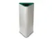 afvalbak,60l,HxBxD 800x380x380mm,romp staal wit,gesloten