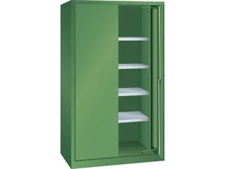 zwaarlastkast met zwenkdeuren,HxBxD 1950x1146x690mm,lak RAL6011 - 2