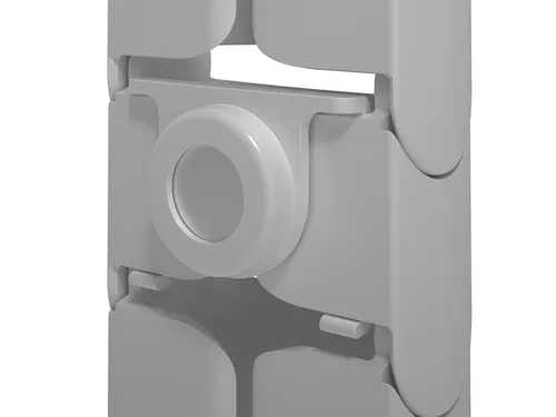 Addit kabelgeleider Wit voor zit-sta Bureau 130cm incl. magneethouder