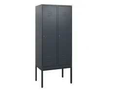 locker,HxBxD 1950x800x500mm,2vak,vak B 400mm,cil.-slot,voetonderstel