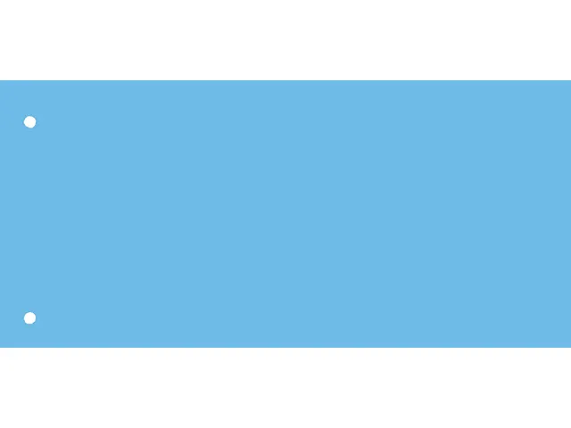 Scheidingsstrook Qbasic 240x105mm 50 stuks blauw