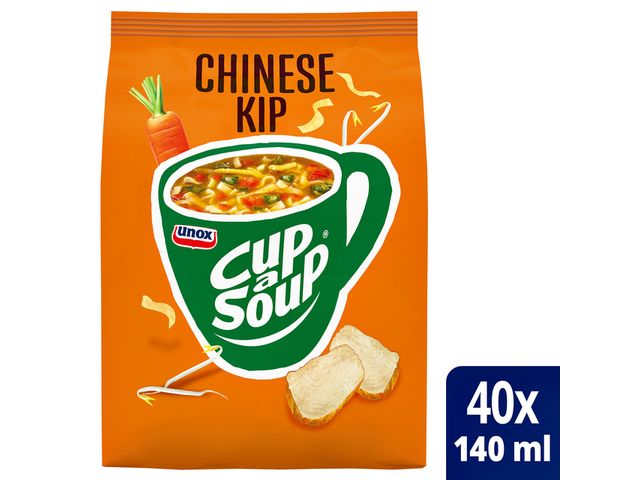 Cup-A-Soup Tbv Automaat Chinese Kip Zak Met 40 Porties | SoepOpHetWerk.nl