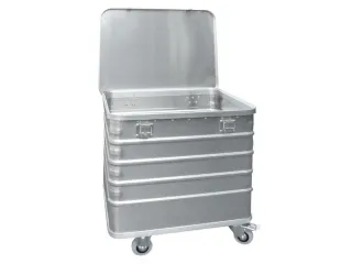 Bakwagens Aluminium Deksel En Cilinderslot 200kg 730x730x605mm - 1