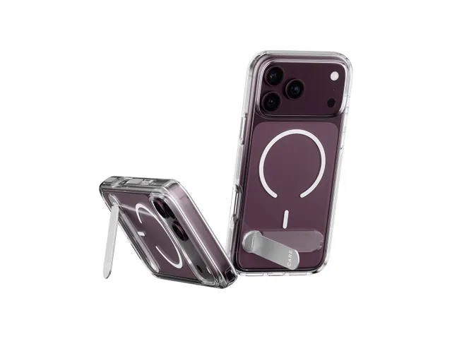 PanzerGlass CARE by Kickstand Case Transparent w. White MagSafe