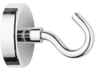 Magneet Westcott met haak 48mm zilver. Trekkracht +/- 60kg - 2