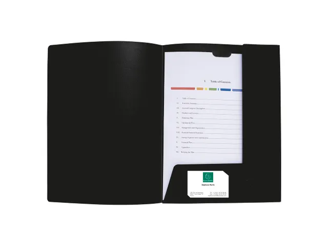 Presentatiemap Soepel PP Kreacover A4 Zwart