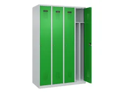 locker voor scheiding van kleding,HxBxD 1850x1200x500mm,4vak