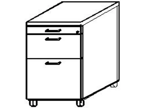 mobiel ladeblok,HxBxD 590x428x580mm,1lade(n),1hangmappenframes