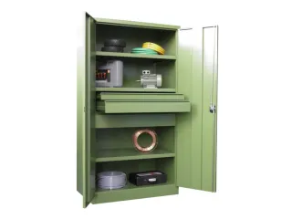 systeemkast,HxBxD 1950x1040x630mm,3xStalen bodem,RAL7035,front RAL7035 - 1