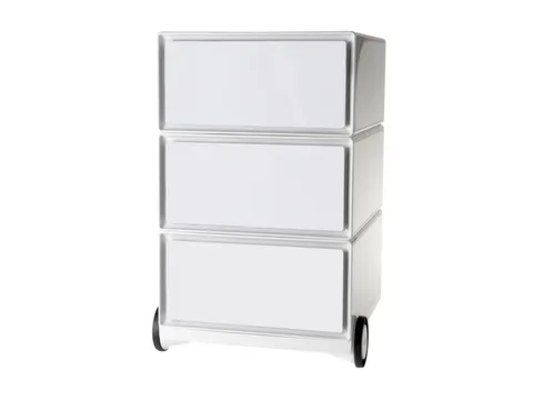 mobiel ladeblok,HxBxD 642x390x436mm,3lade(n),romp wit,front wit