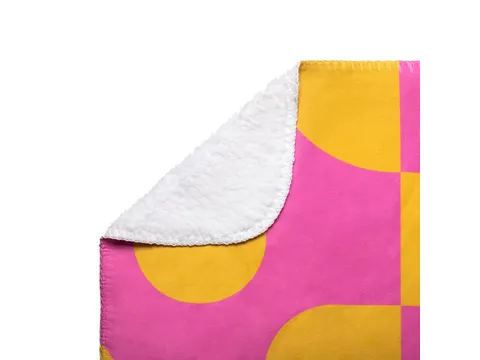Sherpa fleece deken met enkelzijdige Print 150x200cm