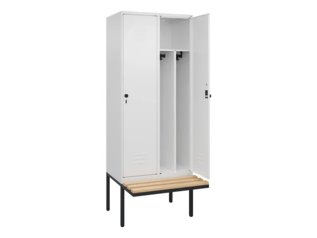 locker voor scheiding van kleding,HxBxD 2120x800x815mm,2vak