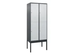 dubbeldekse locker,HxBxD 2120x800x500mm,2x2vak.,vak B 400mm
