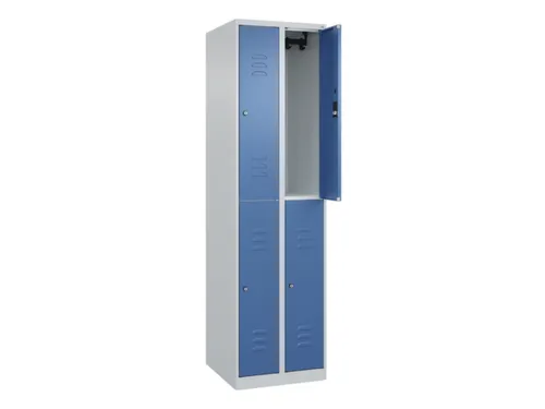 dubbeldekse locker,HxBxD 1850x500x500mm,2x2vak.,vak B 250mm