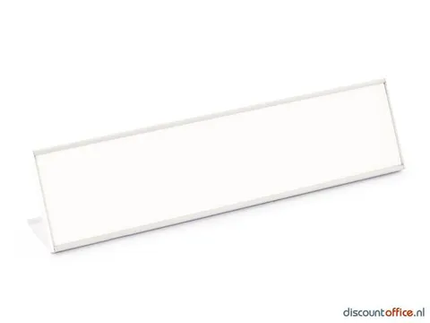OUTLET Tafelnaambord 1 Zijdig Whiteboard Schrijfoppervlak 210x52mm