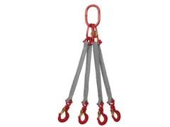 Hijsstroppen 4-Sprong Draagvermogen 0-45° 8 4T Nuttige L 1 5M Grijs