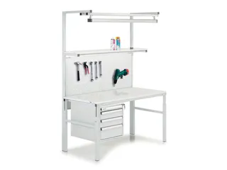 geperforeerde plaat,v. montagetafel,ESD,HxB 750x1800mm - 2