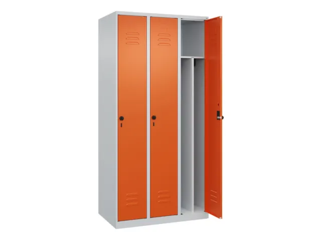 locker voor scheiding van kleding,HxBxD 1850x900x500mm,3vak