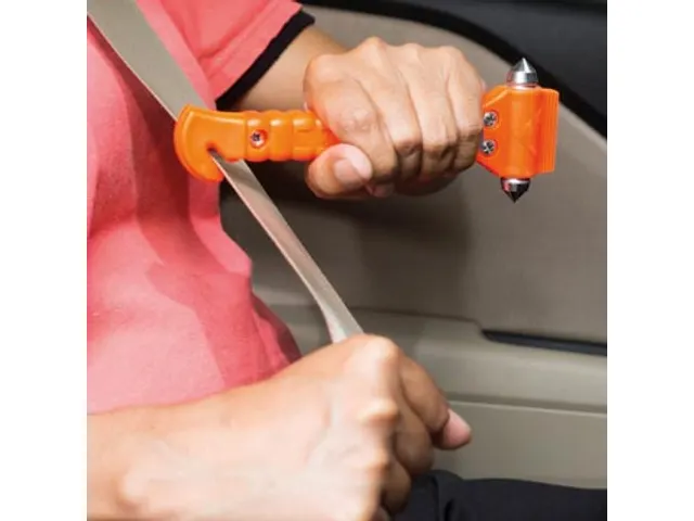 First Aid Only Noodhamer + Gordelsnijder incl. Houder 2 stuks Oranje