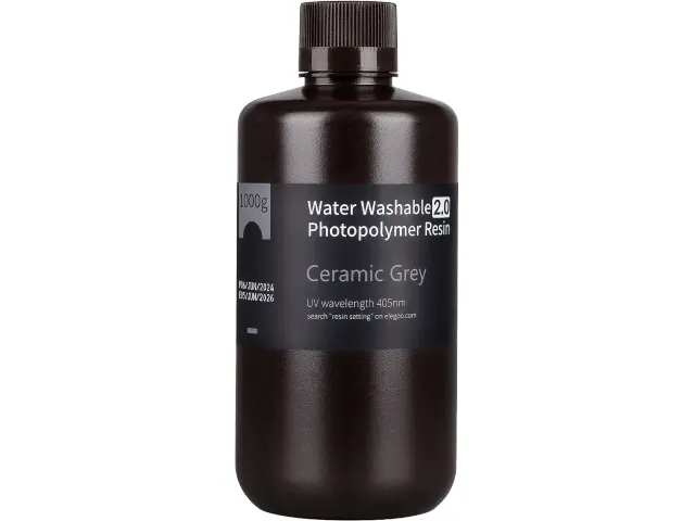 ELEGOO Water-Washable Resin 2.0 Ceramic Grey 1 kg