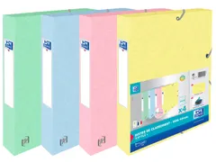 Elastobox Oxford Top File+ A4 40mm pastel assorti