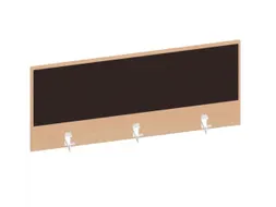 baliepaneel,v. bureau,aanbouw achter,B 1200mm,NE-esdoorn,BN2036-bruin