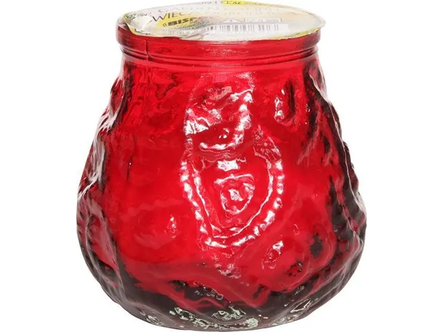 Cosy & Trendy Mini Lowboy Ø7,5 cm x 7,5 cm Rood Horeca kaars 15 stuks