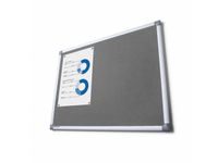 Prikbord 60x90cm Vilt Grijs