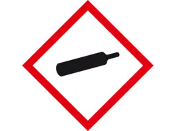Gevarensymbool Gecomprimeerde Gassen Lxb 25X25Mm Vel