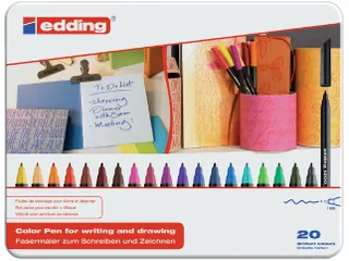 Fineliner edding 1200 assorti 0.5-1.0mm blik à 20 stuks - 1