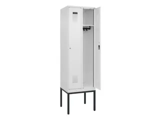 locker,HxBxD 2120x600x500mm,2vak,vak B 300mm,cil.-slot,voetonderstel - 1