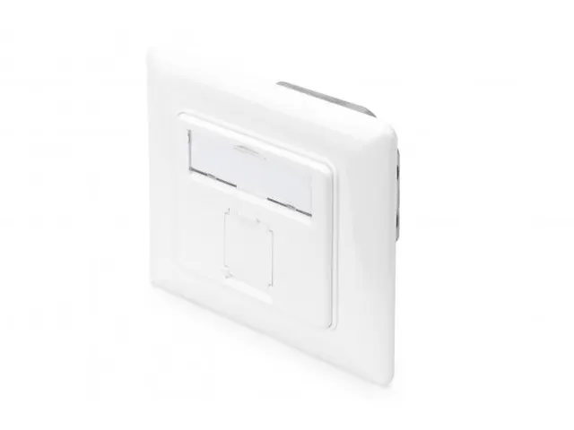 CAT 6A Klasse EA netwerkaansluiting afgeschermd wit inbouw 8 richtinge