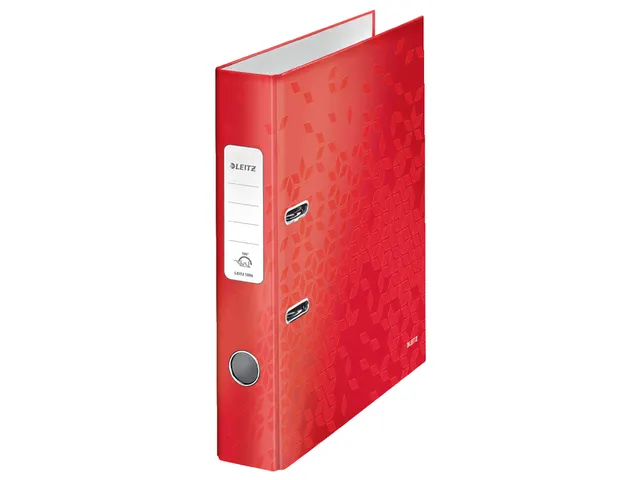 Ordner Leitz WOW 180 gelamineerd 50mm A4 rood