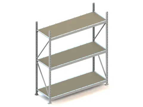 Breedvakstelling Basisveld 2200x1800x650mm 3 Houten Legborden 600kg