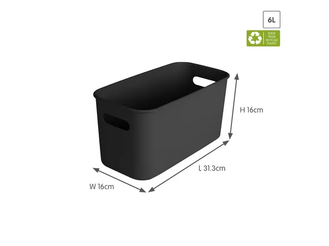 Opbergbox Sunware Home cube zwart