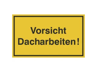 aanwijzingsbord,Pas op! Dakwerkzaamheden,aluminium gemerkt,gemoffeld - 1