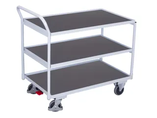 tafelwagen,draagverm. 250kg,3etage(s),laadvl. LxB 985x590mm,houtetage - 1