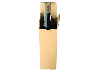 Verzenddoos fles IEZZY karton bruin 90x90x360mm - 2