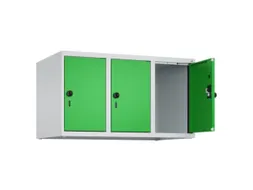 opzetkast,v. locker,3vak.,vak B 300mm,HxBxD 500x900x500mm,draaigrendel