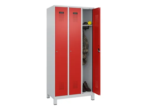locker,HxBxD 1950x900x500mm,3vak,vak B 300mm,cil.-slot,voeten