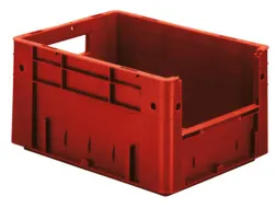 Euronorm Stapelkrat Rood 210x400x300mm 17.5l Grijpopening