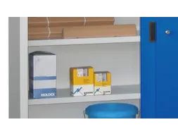 Stalen bodem,v. schuifdeurkast,BxD 750x600mm,draagverm. 80kg,RAL5010