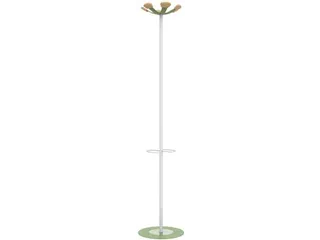 Unilux kapstok Aurora Staand Wit/Groen Beukenhout 6 haken - 7